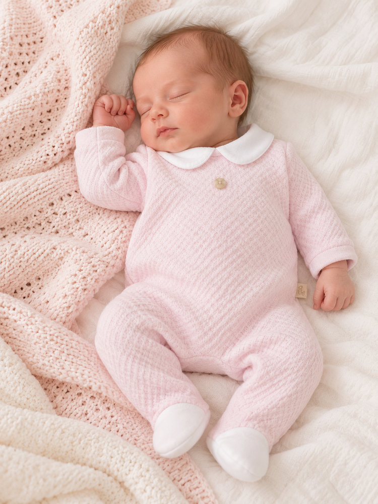 Baby Gi Baby Gi AW26 Jacquard Babygrow - BGJ50