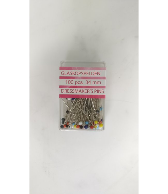 Opry - glaskopspelden 100 stuks