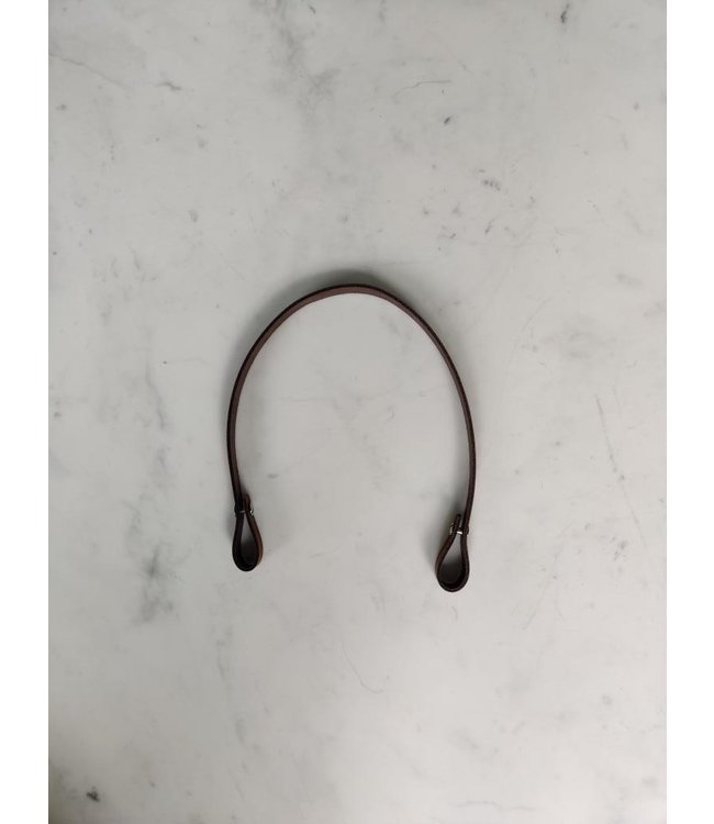 Bobbiny - Leren Tassenhengsel 50cm Cognac zonder musketonhaak