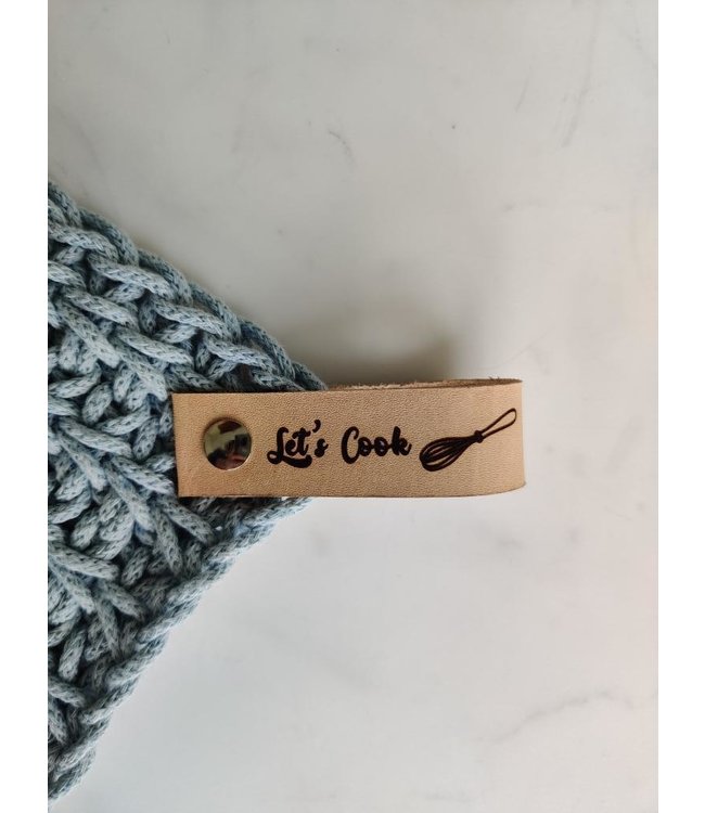 Bobbiny - leren pannenlap lus - Let’s Cook