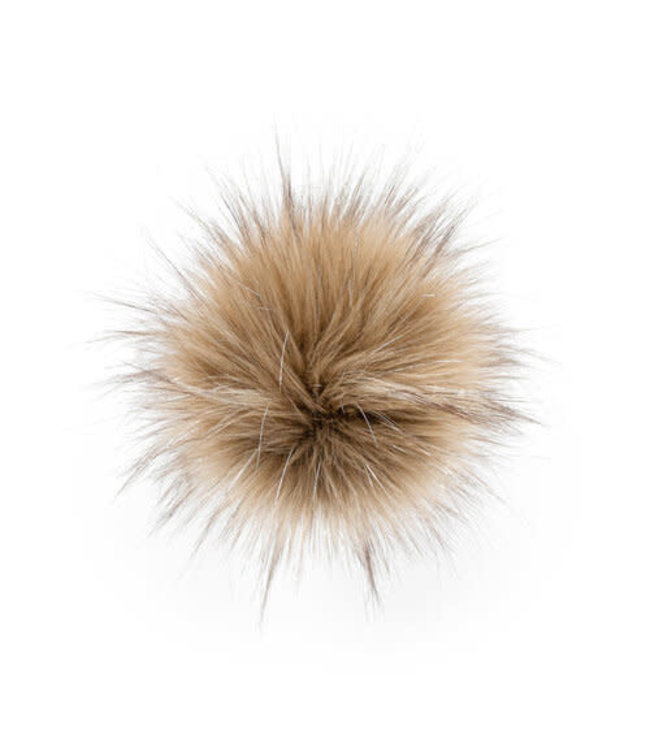 Lovafur - Pompon Raccoon Lurex Silver 18cm