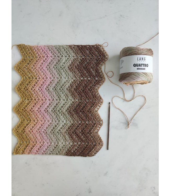 Lang Yarns - Zig-zag Sjaal Quattro Dégradé