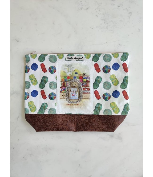 Studio Bereguod - Projecttas met rits Egeltje met wolwinkel