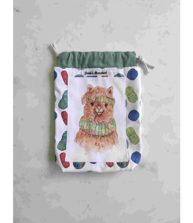 Studio Bereguod - Projecttas met koord 22 x 26 cm - Alpaca