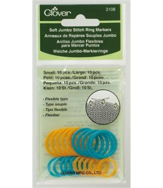 Clover - Soft Jumbo Stitch Ring Markers