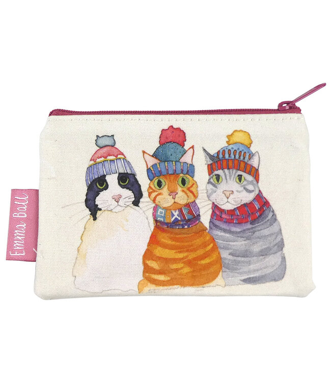 Emma Ball - Tasje - Katjes met muts 14 x 10 cm