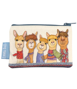 Emma Ball Emma Ball - Tasje - Happy Alpaca's 14 x 10 cm