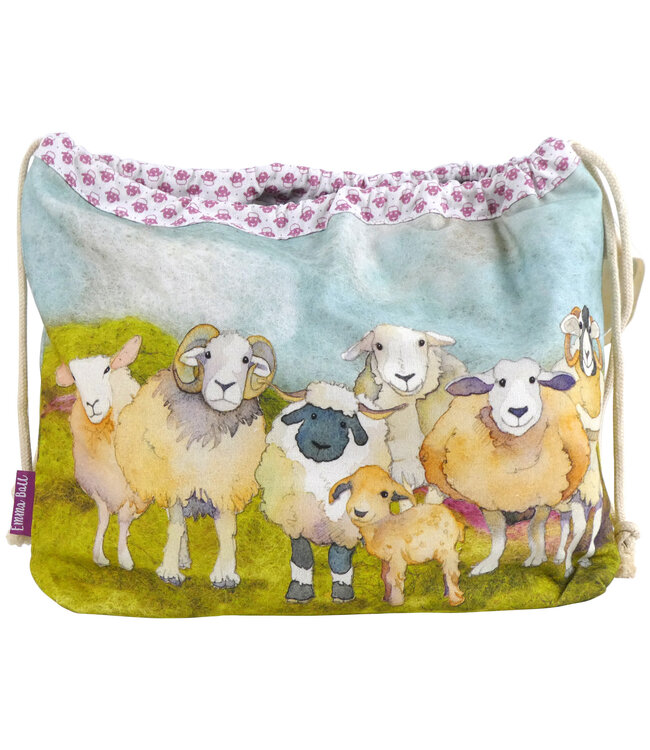 Emma Ball - Projecttas - Wollige schaapjes 40 x 27 cm