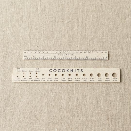 CocoKnits CocoKnits - Ruler and Needle Gauge Set - Woolart