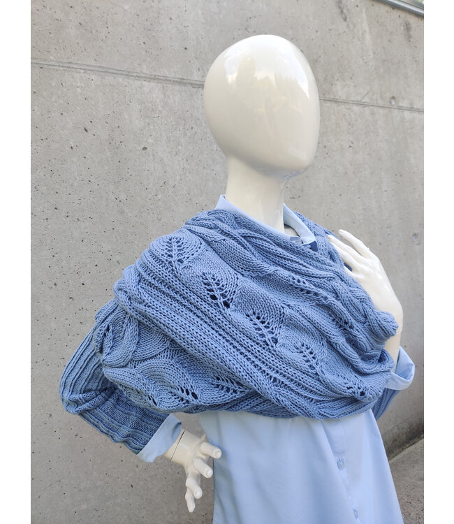 Workshop Magnolia knop - Sjaal met mouwen - Merino+