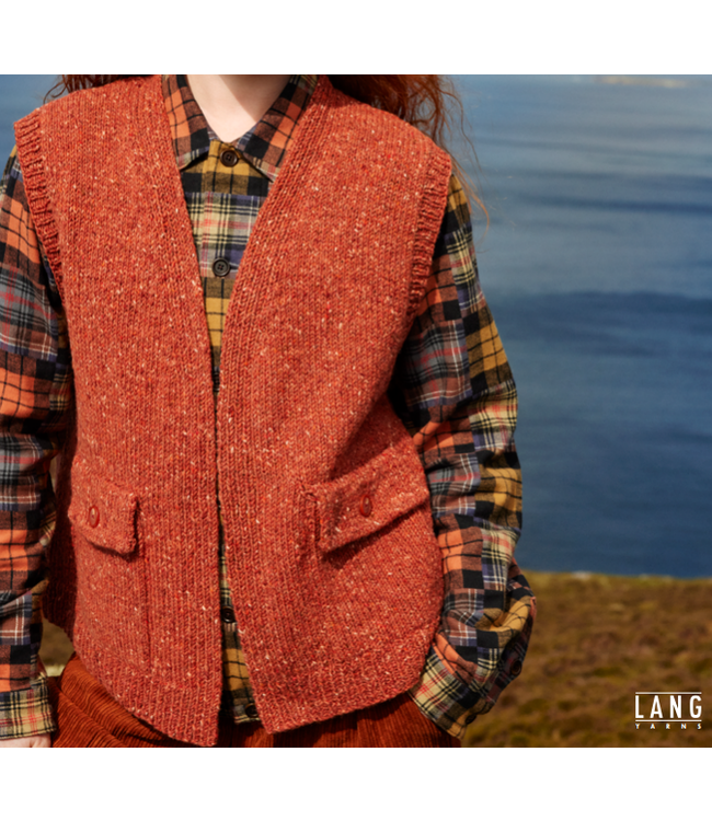 Vest GRIAN - Donegal Tweed+ - Lang Yarns