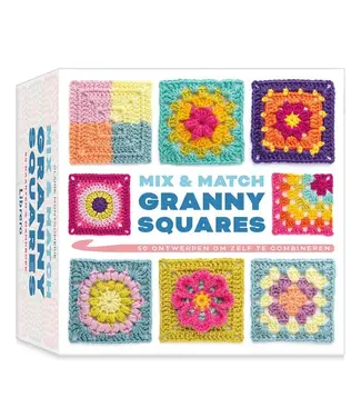 Mix & Match Granny Squares Bloemen - 50 kaarten/handboek