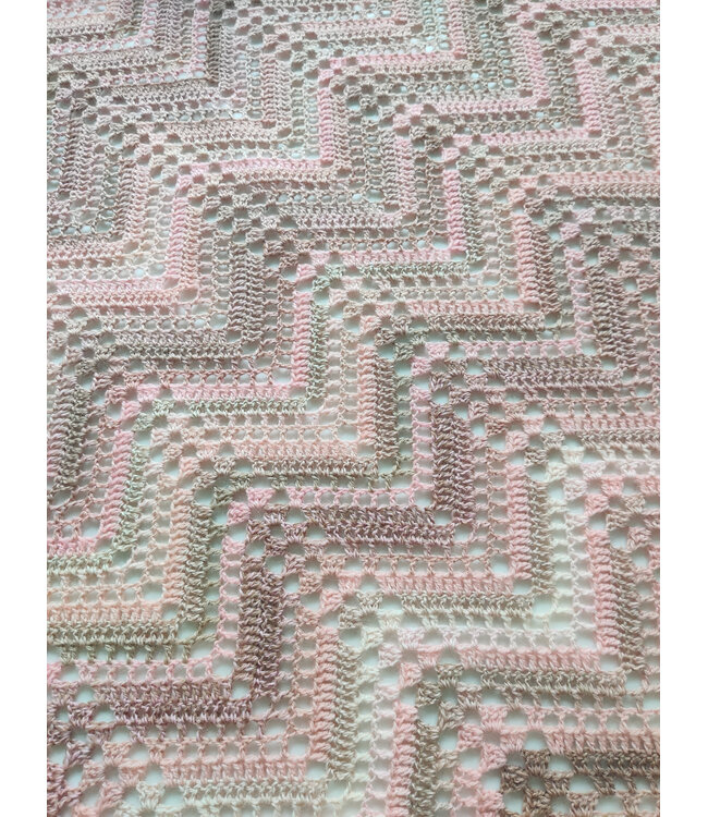 Workshop Mindfulness haken Zig-Zag rechte sjaal.