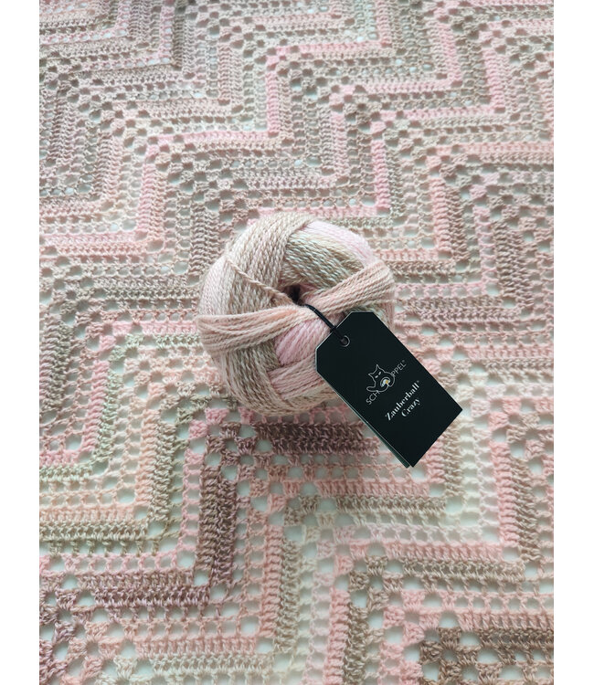 Workshop Mindfulness haken Zig-Zag rechte sjaal.