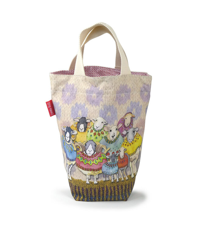 Emma Ball - Projecttasje - Schapen met sweater 28 x 28 cm