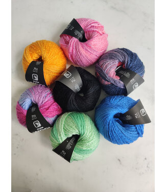 Wooladdicts by LangYarns Lang Yarns - Glow 1158 (7 bollen verschillende kleuren