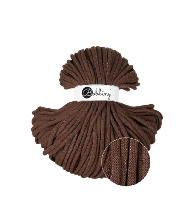 Bobbiny - Jumbo 9MM  Shiny Chocolate Brown