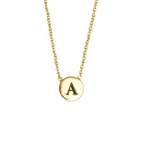 Character Goldplated Ketting Letter