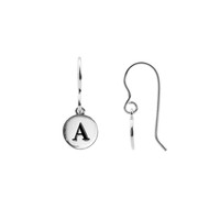 Character Silverplated Earring Letter