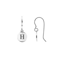 Character Silverplated Earring letter H