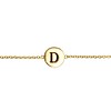 All the Luck in the World Character Goldplated Bracelet letter D