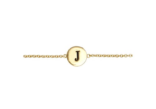 Character Silverplated Bracelet Letter J All The Luck In The World