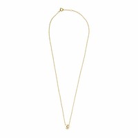 Character Goldplated Necklace letter C