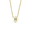 All the Luck in the World Character Goldplated Necklace letter H