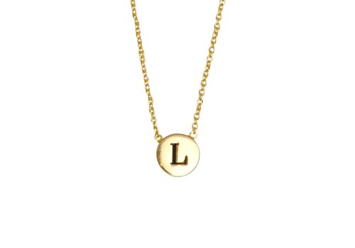 All the Luck in the World Character Goldplated Necklace letter L