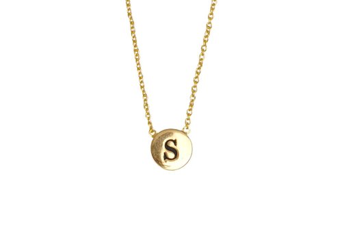 Character Silverplated Necklace letter 