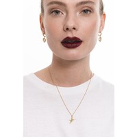 East Goldplated Necklace Crane