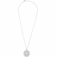 East Silverplated Ketting Geluksmunt