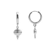 East Silverplated Earring Lantern