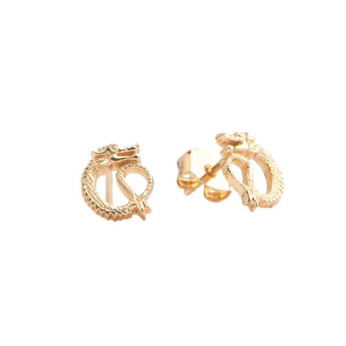 Parade Goldplated Earrings Dragon 
