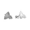 All the Luck in the World Parade Silverplated Earrings Eagle