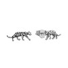 All the Luck in the World Parade Silverplated Earrings Leopard