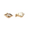 All the Luck in the World Parade Goldplated Earrings Lips