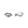 All the Luck in the World Parade Silverplated Earrings Lips