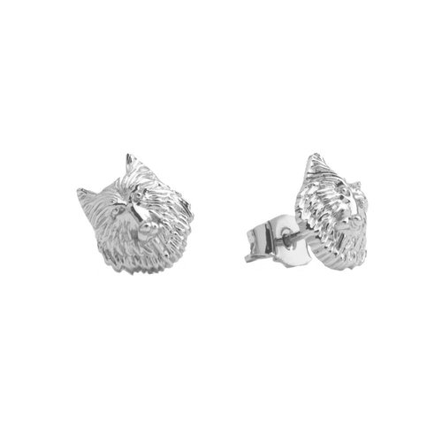 Parade Silverplated Earrings Wolf 