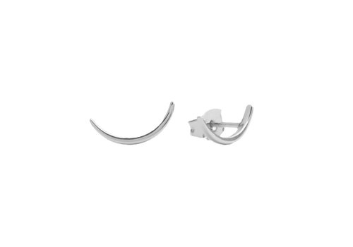 All the Luck in the World Parade Silverplated Earrings Long Moon