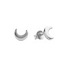 All the Luck in the World Parade Silverplated Earrings Moon