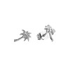 All the Luck in the World Parade Silverplated Earrings Palm