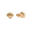 All the Luck in the World Parade Goldplated Earrings Sea Shell