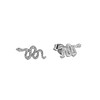 All the Luck in the World Parade Silverplated Earrings Snake