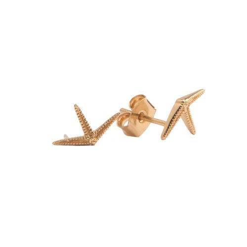 Parade Goldplated Earrings Starfish Half 