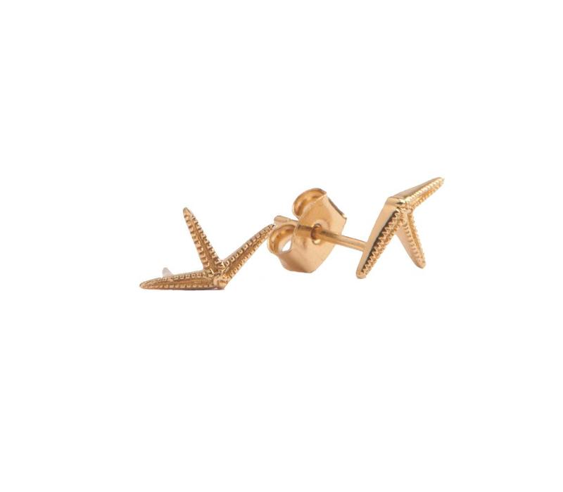 Parade Goldplated Earrings Starfish Half