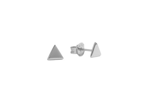 All the Luck in the World Parade Silverplated Earrings Triangle