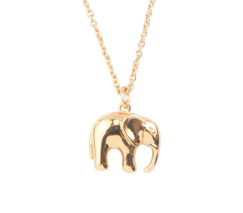 Souvenir Goldplated Necklace Elephant