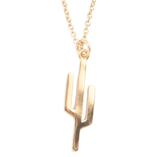 Souvenir Goldplated Necklace Cactus 