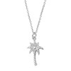 Souvenir Silverplated Necklace Palm Tree